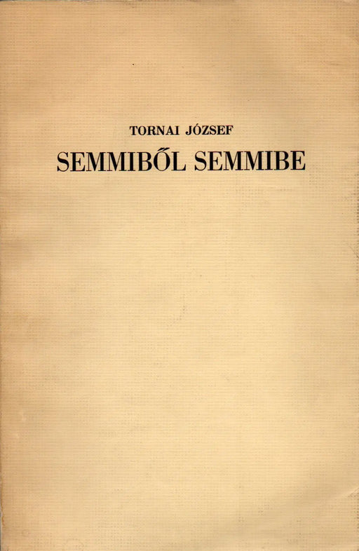 Semmiből semmibe - Oskola Antikvárium