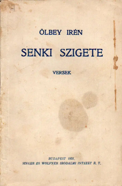 Senki szigete - Oskola Antikvárium