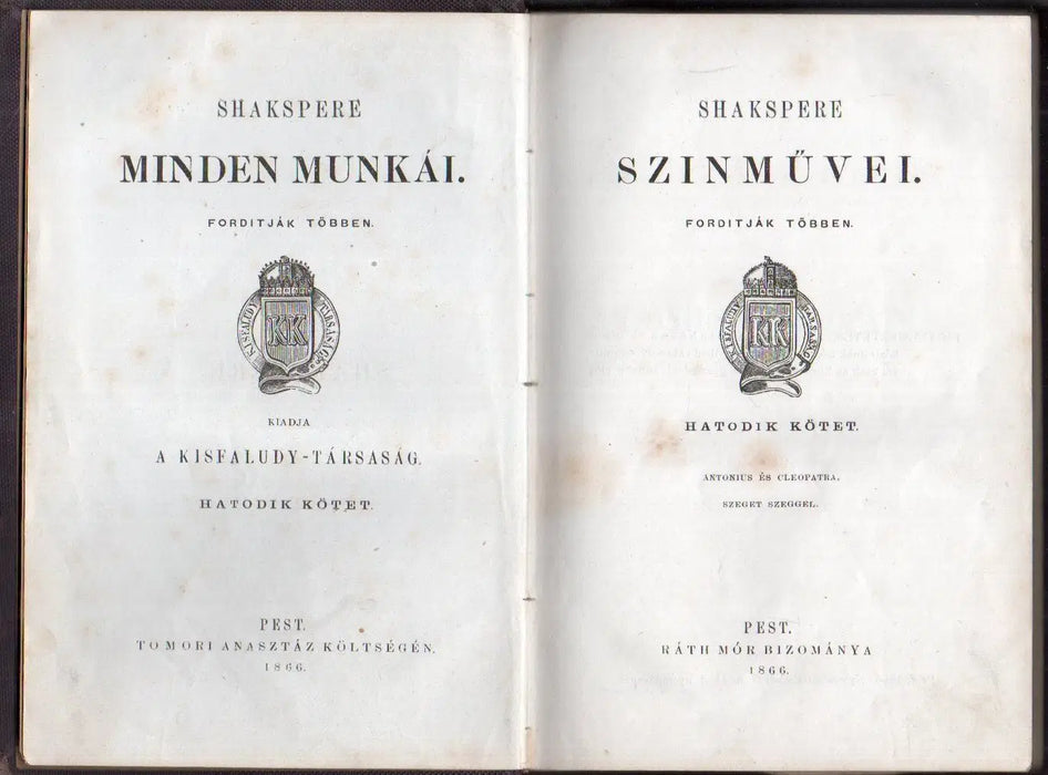 Shakspere színművei VI. - Oskola Antikvárium