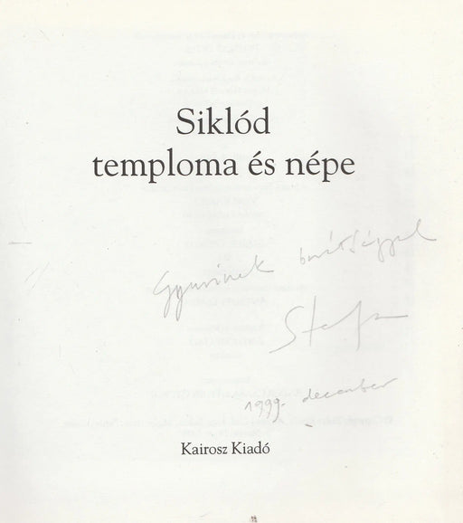 Siklód temploma és népe - Oskola Antikvárium
