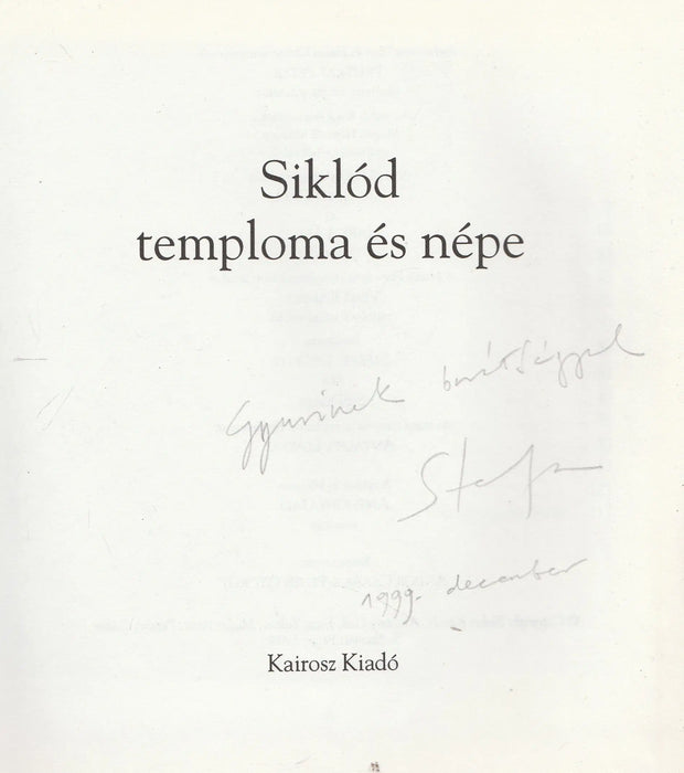 Siklód temploma és népe - Oskola Antikvárium
