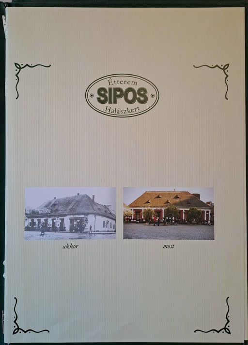Sipos Halászkert Étterem étlapja - Oskola Antikvárium
