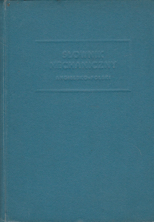 Słownik mechaniczny - Oskola Antikvárium