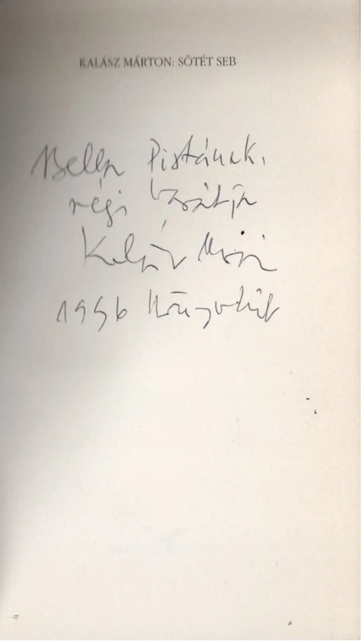 Sötét seb - Oskola Antikvárium