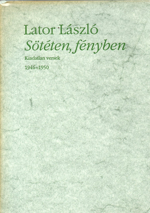 Sötéten, fényben - Oskola Antikvárium
