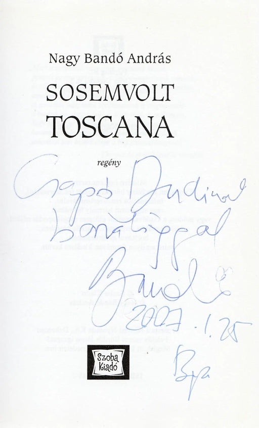 Sosemvolt Toscana - Oskola Antikvárium