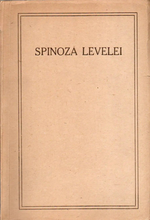 Spinoza levelei - Oskola Antikvárium