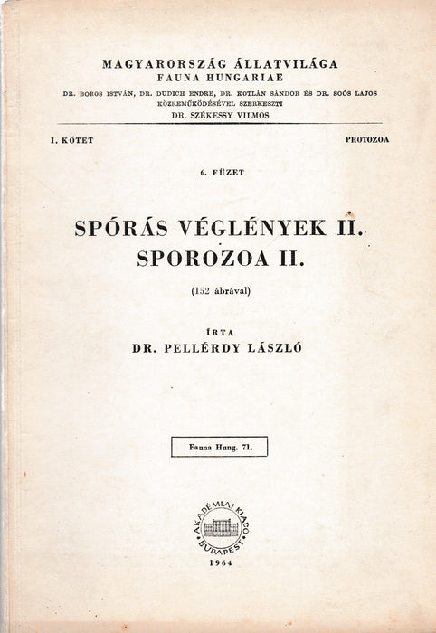 Spórás véglények II. - Sporozoa II. - Oskola Antikvárium