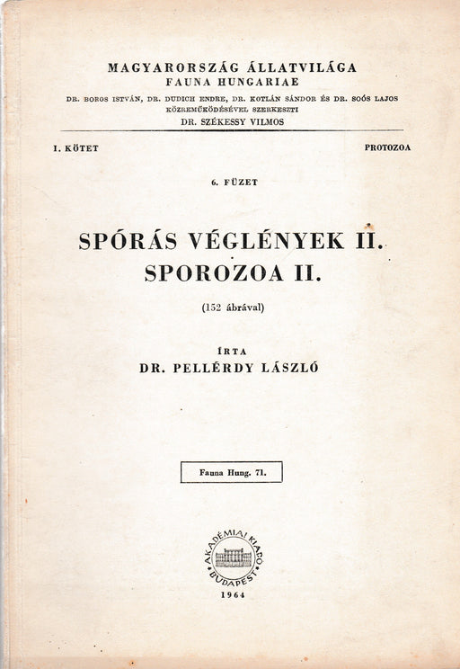 Spórás véglények II. - Sporozoa II. - Oskola Antikvárium