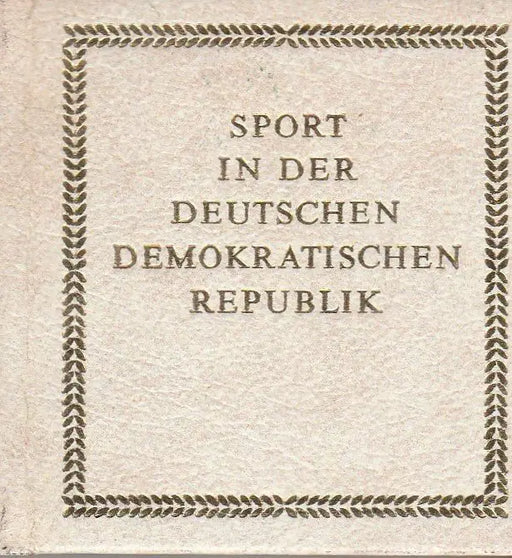 Sport in der Deutschen Demokratischen Republik - Oskola Antikvárium