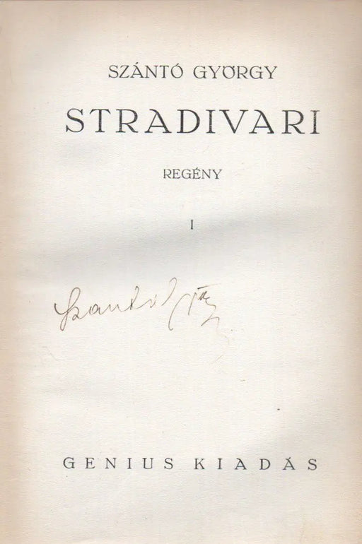Stradivari I - II. - Oskola Antikvárium