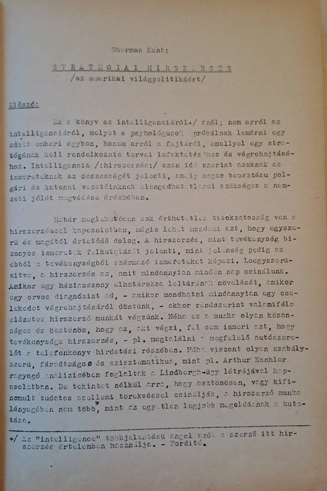 Stratégiai hírszerzés - Oskola Antikvárium