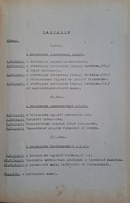 Stratégiai hírszerzés - Oskola Antikvárium