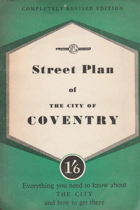 Street Plan of the City of Coventry - Oskola Antikvárium