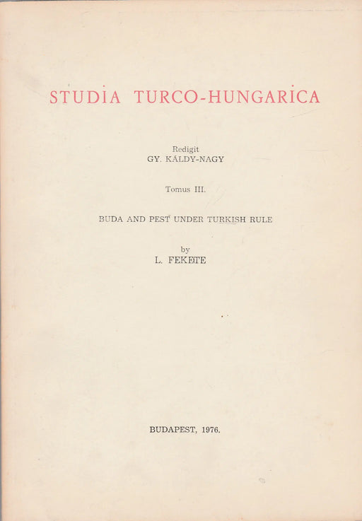 Studia Turco - Hungarica II. - Oskola Antikvárium