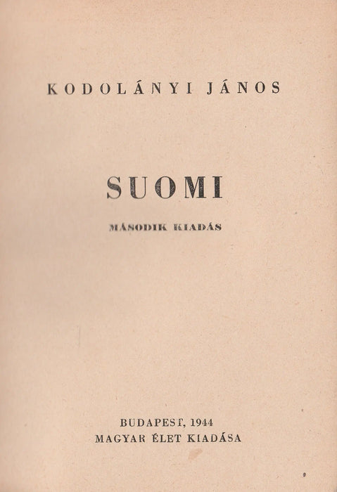 Suomi - Oskola Antikvárium