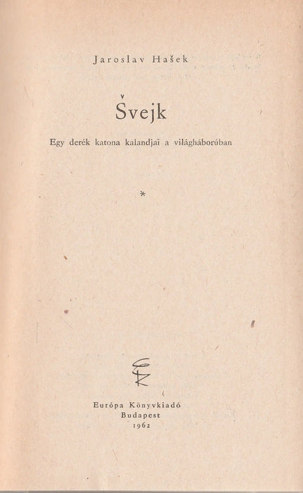 Svejk I - II. - Oskola Antikvárium