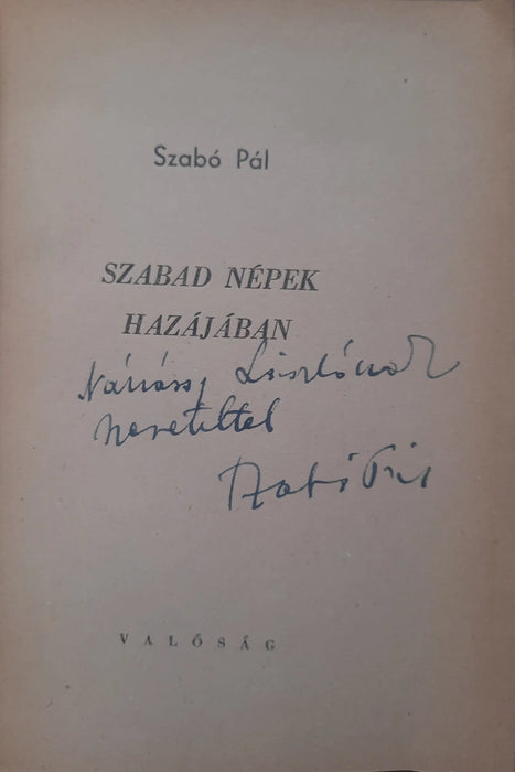 Szabad népek hazájában - Oskola Antikvárium