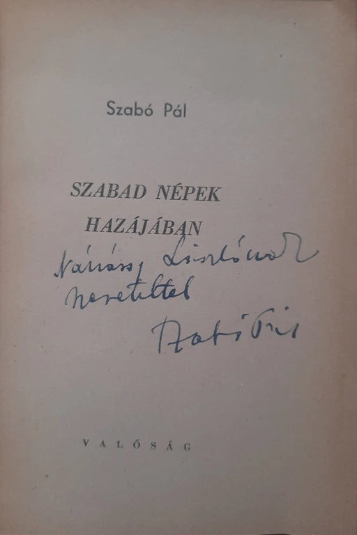 Szabad népek hazájában - Oskola Antikvárium