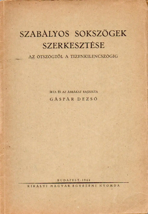 Szabályos sokszögek szerkesztése - Oskola Antikvárium