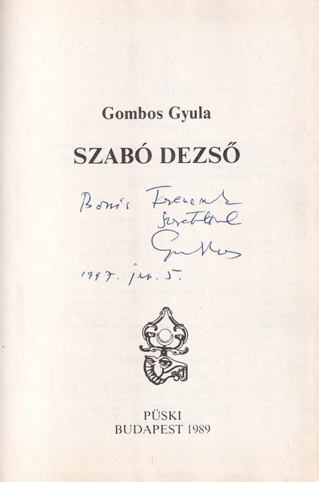 Szabó Dezső - Oskola Antikvárium