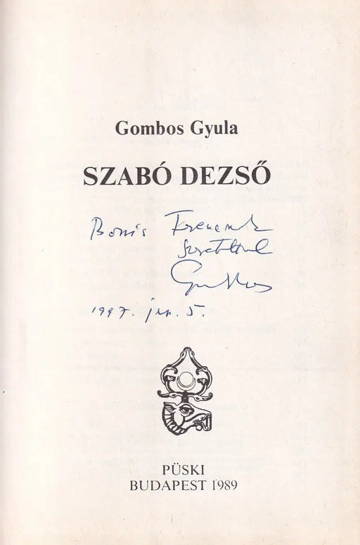 Szabó Dezső - Oskola Antikvárium
