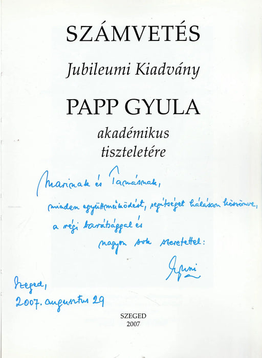 Számvetés - Oskola Antikvárium