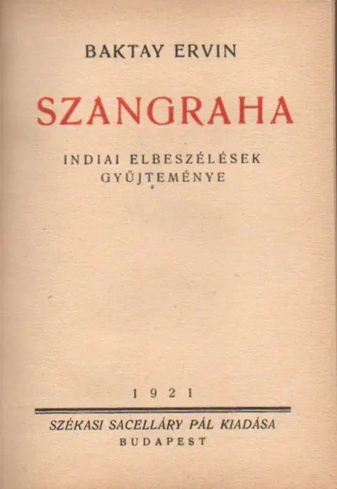 Szangraha - Oskola Antikvárium
