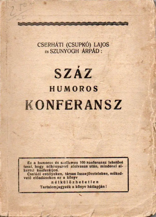 Száz humoros konferansz - Oskola Antikvárium