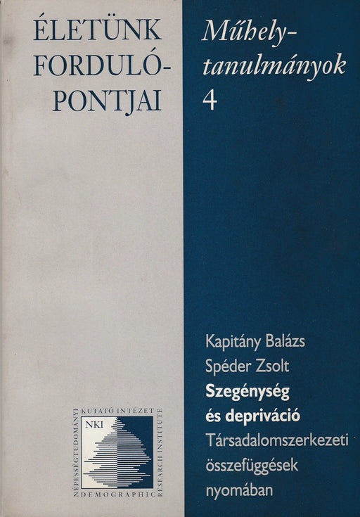 Szegénység és depriváció - Oskola Antikvárium