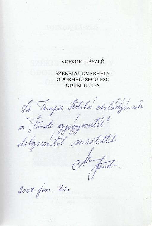 Székelyudvarhely - Odorheiu Secuiesc - Oderhellen - Oskola Antikvárium