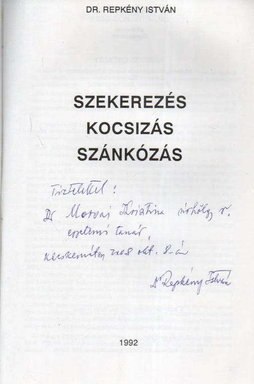 Szekerezés, kocsizás, szánkózás - Oskola Antikvárium