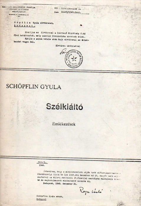 Szélkiáltó - Oskola Antikvárium