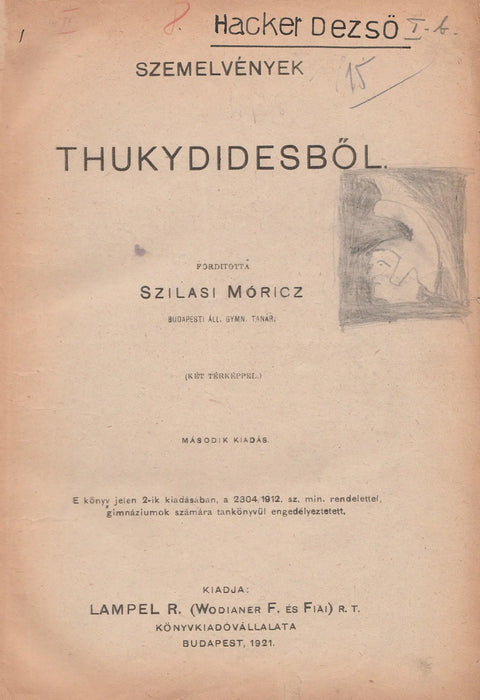 Szemelvények Thukydidesből - Oskola Antikvárium