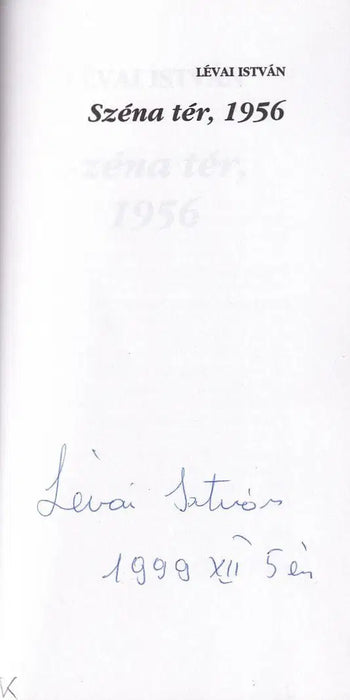 Széna tér, 1956 - Oskola Antikvárium