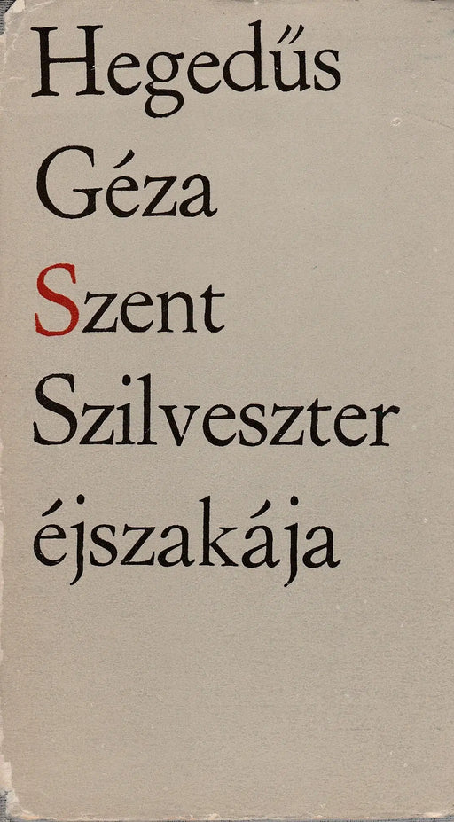 Szent Szilveszter éjszakája - Oskola Antikvárium