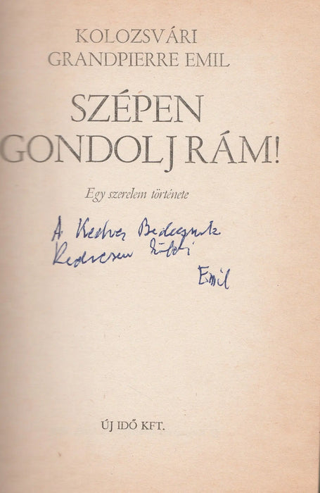 Szépen gondolj rám! - Oskola Antikvárium