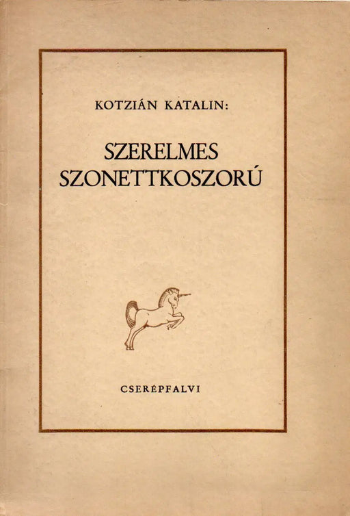 Szerelmes szonettkoszorú - Oskola Antikvárium