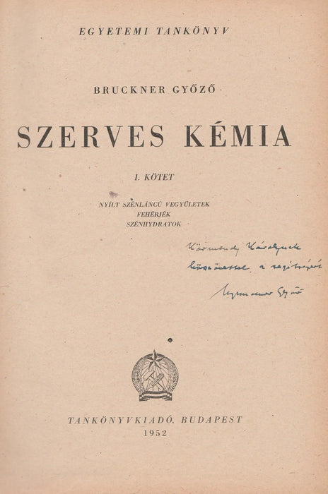 Szerves kémia I. - Oskola Antikvárium