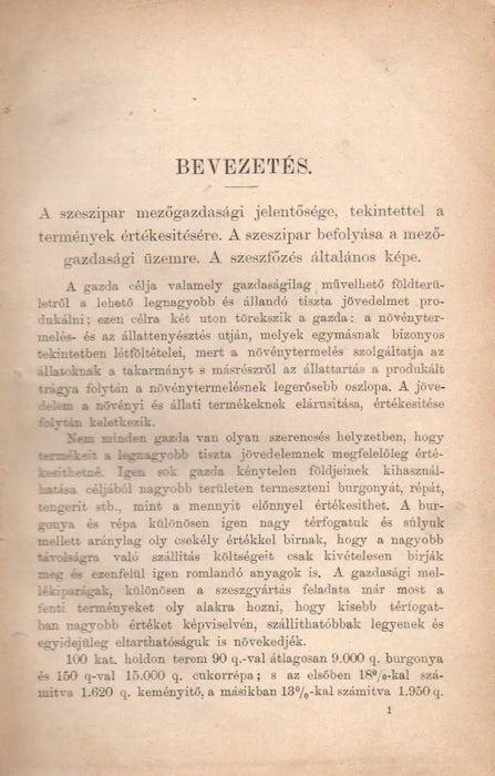 Szeszgyártás, szeszipar, szeszfőzés, szeszgyári gépek, gőzgépek - Oskola Antikvárium