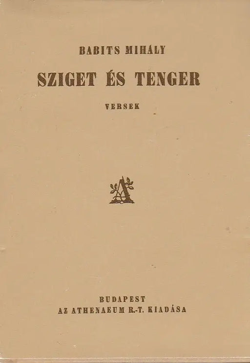Sziget és tenger - Oskola Antikvárium