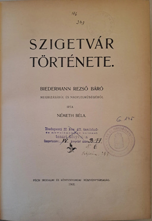 Szigetvár története - Oskola Antikvárium