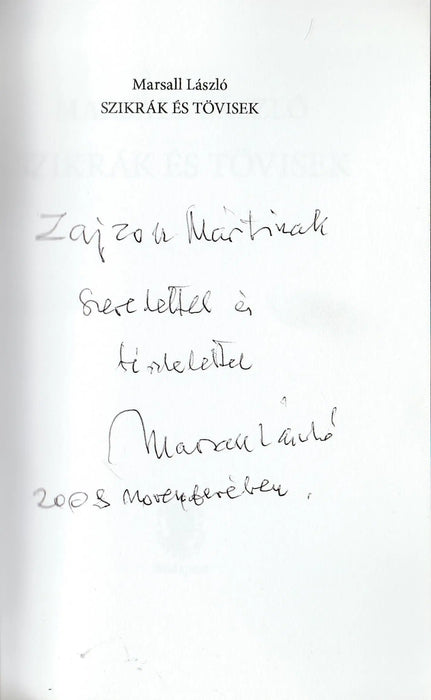Szikrák és tövisek - Oskola Antikvárium