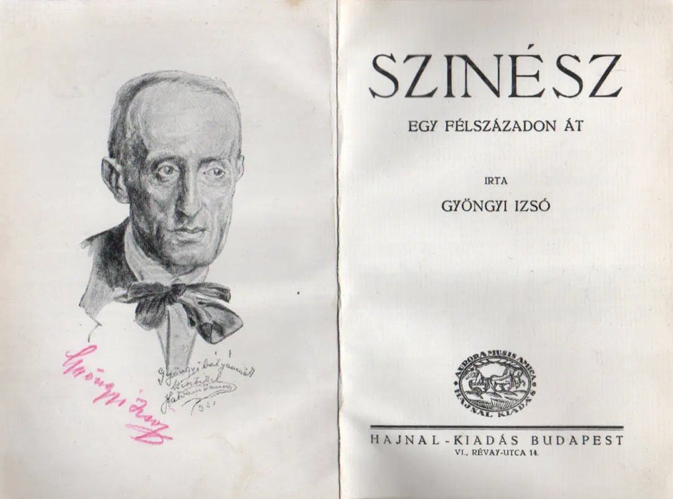 Színész egy félszázadon át - Oskola Antikvárium
