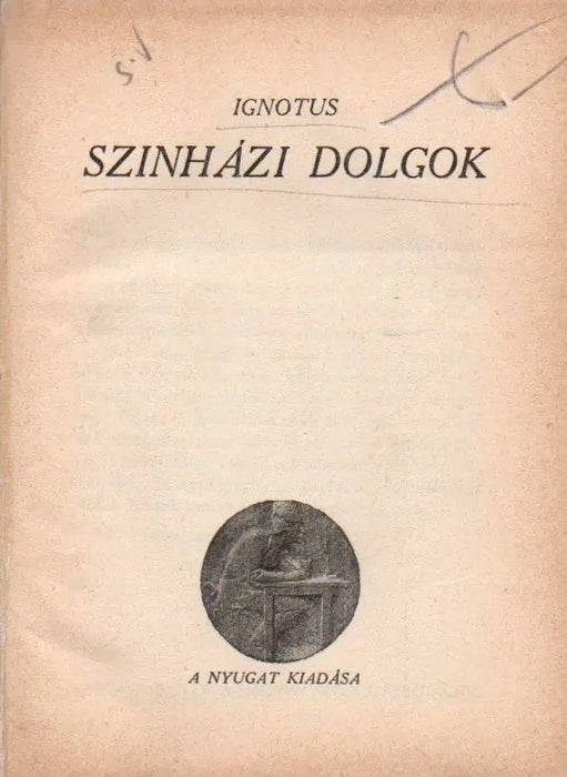 Színházi dolgok - A függöny mögött - Oskola Antikvárium
