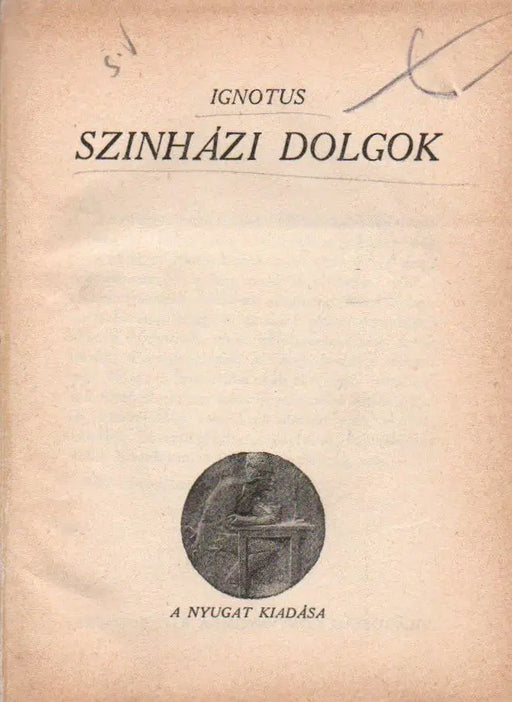 Színházi dolgok - A függöny mögött - Oskola Antikvárium