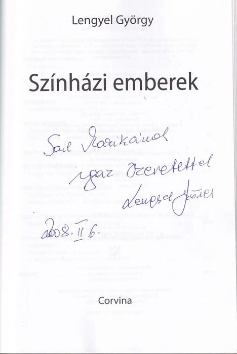 Színházi emberek - Oskola Antikvárium