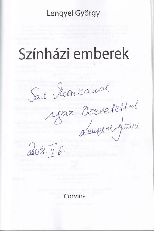 Színházi emberek - Oskola Antikvárium