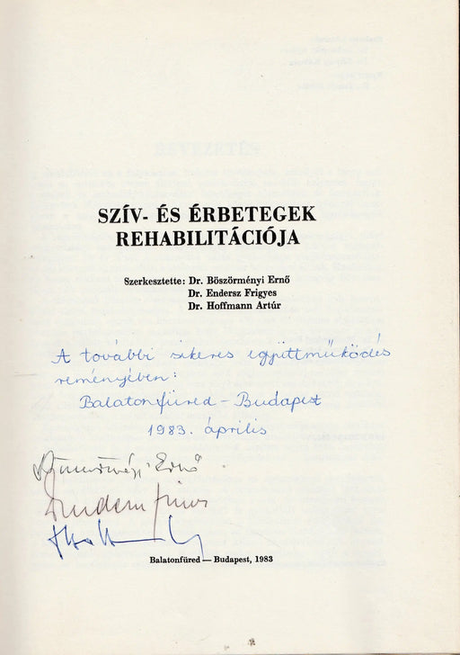 Szív - és érbetegek rehabilitációja - Oskola Antikvárium