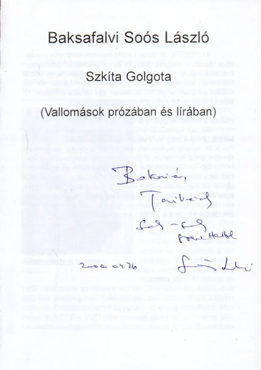 Szkíta Golgota - Oskola Antikvárium